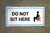 Do Not Sit Here with Icon - Banner