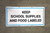 Keep School Supplies and Food Labled - Banner
