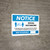 Notice: Social Distancing - We Are Limiting The Number of Residents in This Location/Max Occupancy Landscape - Wall Sign
