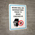 Books Will Be Quarantined Prior to Being Checked In with Icon Portrait - Wall Sign