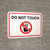 Do Not Touch with Icon Landscape - Wall Sign