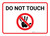 Do Not Touch with Icon Landscape - Wall Sign