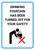 Drinking Fountain Has Been Turned Off For Your Safety with Icon Portrait - Wall Sign