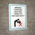 Drinking Fountains Have Been Turned Off For Your Safety with Icon Portrait - Wall Sign