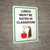 Lunch Must Be Eaten In Classroom with Icon Portrait - Wall Sign
