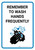 Remember to Wash Hands Frequently with Icon Portrait - Wall Sign
