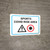 Sports Covid Risk Area with Icon Landscape - Wall Sign
