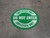 Do Not Enter Employees Only Circular (Green) - Floor Sign