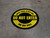 Do Not Enter Enter From Other Side One Way Aisle Circular (Black) - Floor Sign