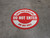 Do Not Enter Enter From Other Side One Way Aisle Circular (Red) - Floor Sign