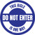 Do Not Enter This Aisle Is One Way Circular (Blue) - Floor Sign