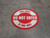 Do Not Enter This Aisle Is One Way Circular (Red) - Floor Sign