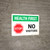 Health First: Stop No Visitors with Icon Landscape - Wall Sign