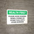 Health First: Please Avoid Sharing Desks Phones or Tools Landscape - Wall Sign