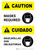 Caution: Masks Required Bilingual Spanish with Icon Portrait - Wall Sign
