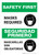 Safety First: Masks Required Bilingual Spanish with Icon Portrait - Wall Sign
