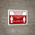Gracias Por Practicar El Distanciamiento Social Spanish with Icon Red Landscape - Wall Sign