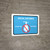 Social Distance: Do Not Use This Urinal with Icon Blue Landscape - Wall Sign