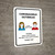 Coronavirus Outbreak Please Wear A Face Covering with Icons Portrait - Wall Sign