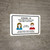 COVID-19 High Risk Of Infection with Icons Landscape - Wall Sign