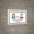 Face Coverings Recommended with Icons Landscape - Wall Sign
