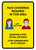 Face Coverings Required In This Areas with Icons Yellow Portrait - Wall Sign