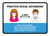 Practice Social Distancing with Icons Landscape - Wall Sign