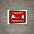 Social Distancing In Practice with Emojis Red Landscape - Wall Sign