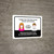 Thank You For Practicing Social Distancing Bilingual Spanish with Icons Portrait - Wall Sign