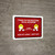 Thank You For Practicing Social Distancing with Emojis Red Landscape - Wall Sign