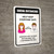 Social Distancing Help Keep Everyone Safe with Icons Portrait - Wall Sign