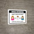 Social Distancing Maintain A Healthy Office with Icons Landscape - Wall Sign