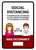 Social Distancing Max Occupancy with Icons Red Portrait - Wall Sign