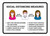Social Distancing Measures with Icons Landscape - Wall Sign