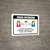 Social Distancing Support Office Health with Icons Landscape - Wall Sign