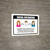 Social Distancing To Ensure Health And Safety Of Residents with Icons Yellow Portrait - Wall Sign