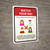 Watch Your Six Social Distancing Now In Effect with Icons Portrait - Wall Sign