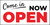 Come In Now Open - Banner