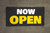 Now Open Gray Yellow - Banner