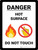 Danger Hot Surface Do Not Touch with Emojis Portrait - Wall Sign