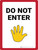 Do Not Enter with Emoji Portrait - Wall Sign