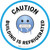 Caution Construction Area with Emoji Green Square - Floor Sign