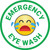 Emergency Eye Wash with Emoji Green Circular - Floor Sign