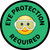 Eye Protection Required with Emoji Green Circular - Floor Sign