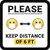 Please Keep Distance of 6 ft with Emojis Square - Floor Sign