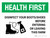 Health First: Disinfect Boots/Shoes Farm with Icon Landscape - Wall Sign