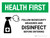 Health First: Follow Biosecurity Measures with Icon Landscape - Wall Sign