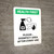 Health First: Please Disinfect Area with Icon Portrait - Wall Sign