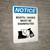 Notice: Boots/Shoes Must Be Disinfected with Icon Portrait - Wall Sign