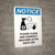 Notice: Please Clean And Disinfect Machine with Icon Portrait - Wall Sign
